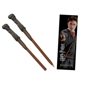 Bolígrafo Varita & marca páginas Harry Potter