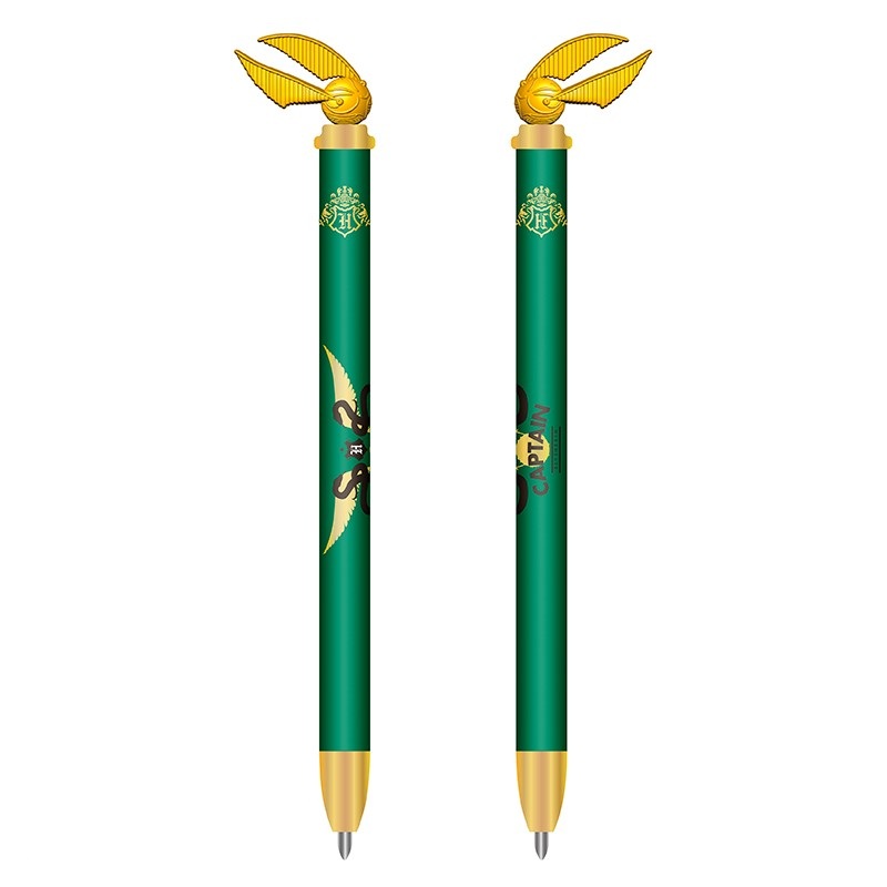 Bolígrafo Quidditch de las casas con Snitch Dorada 2 Bolígrafo Quidditch de las casas con Snitch Dorada - Imagen 2